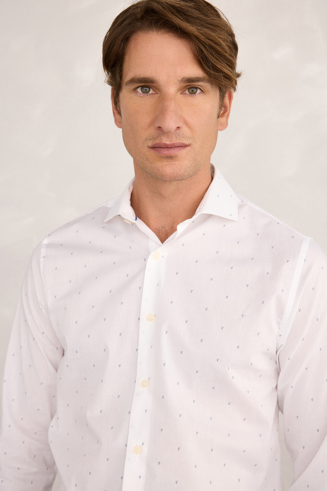 Milano Camisa de vestir de popel&iacute;n Blanco