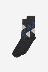 Milano Calcetines de rombos Azul