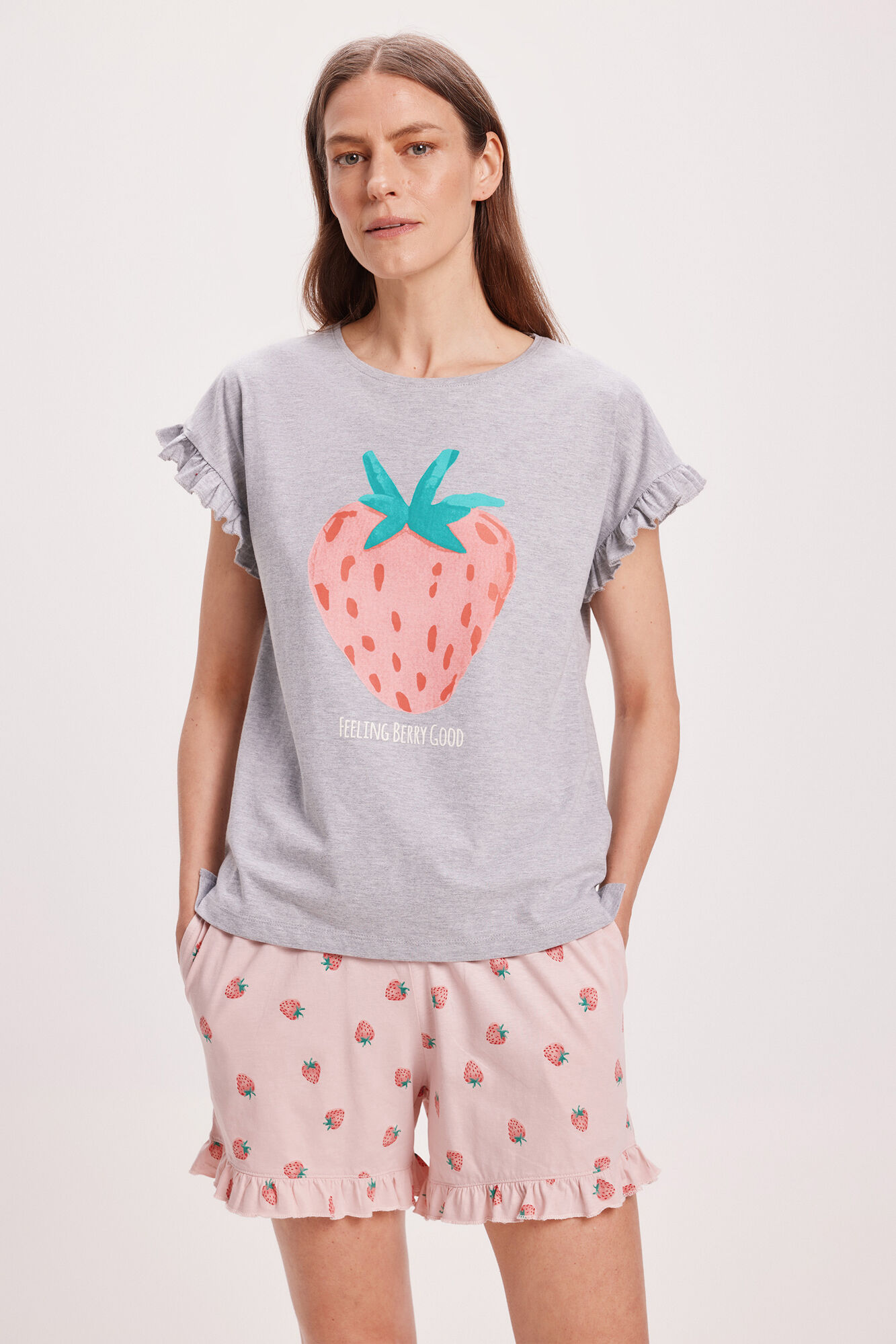 Milano Pijama corto con volantes