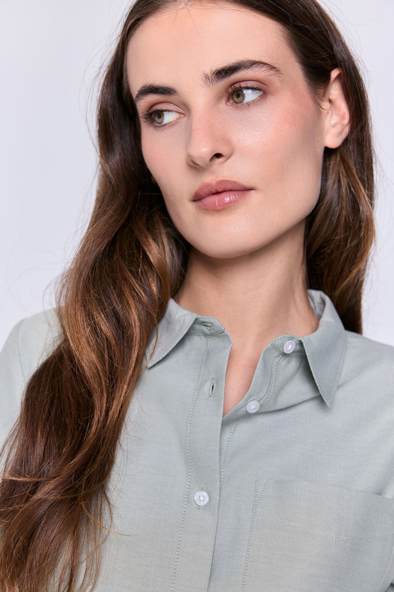 Milano Camisa oxford Kaki Claro