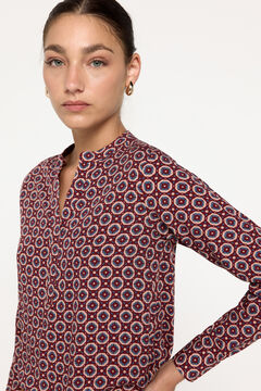 Fifty Outlet Blusa fluida Marrón
