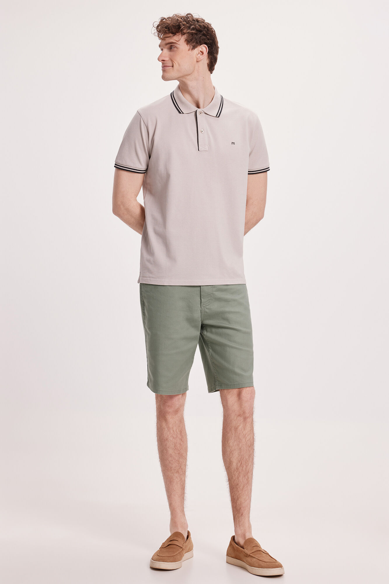 Milano Polo Tips Gris Oscuro