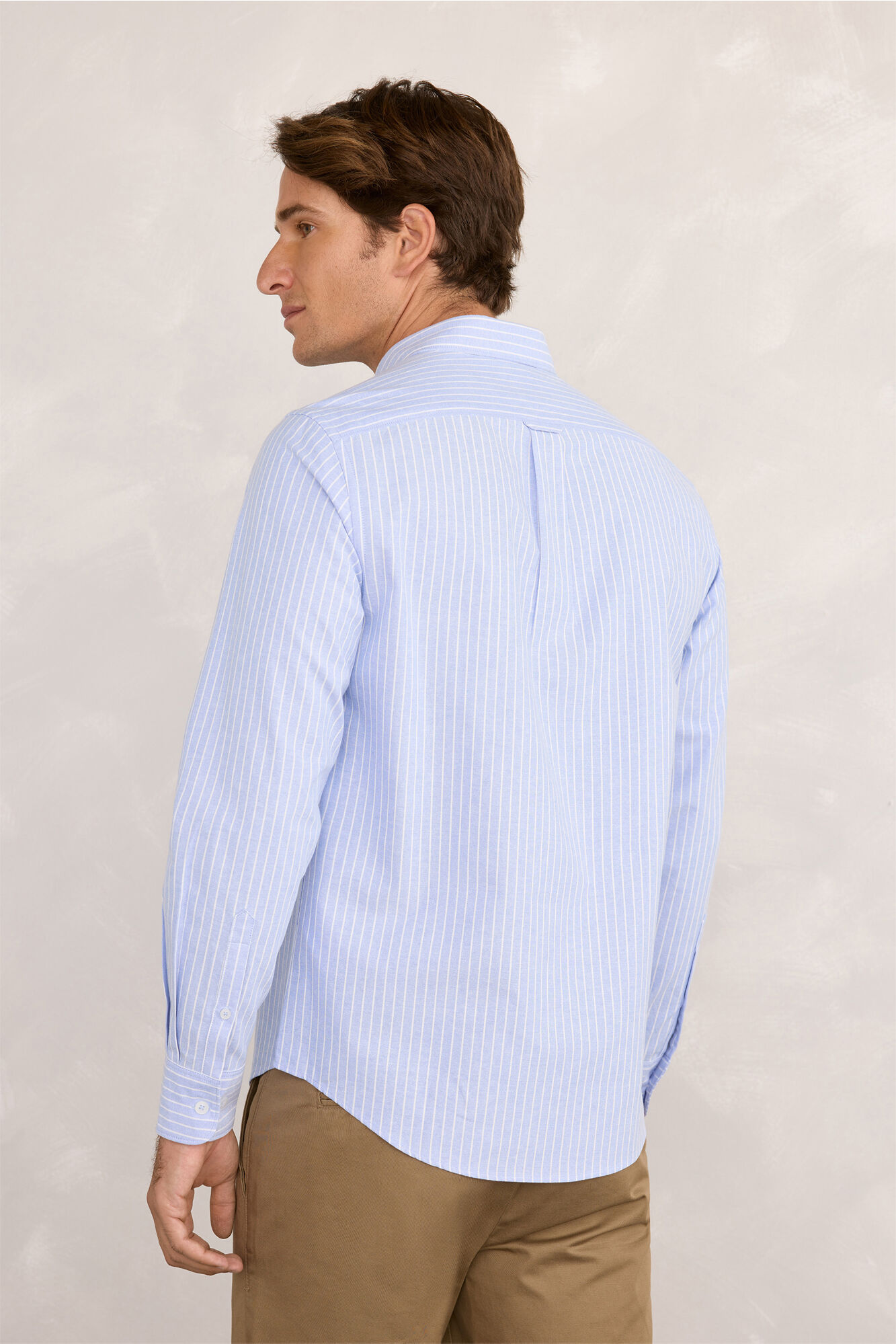 Milano Camisa deportiva a rayas Azul Claro