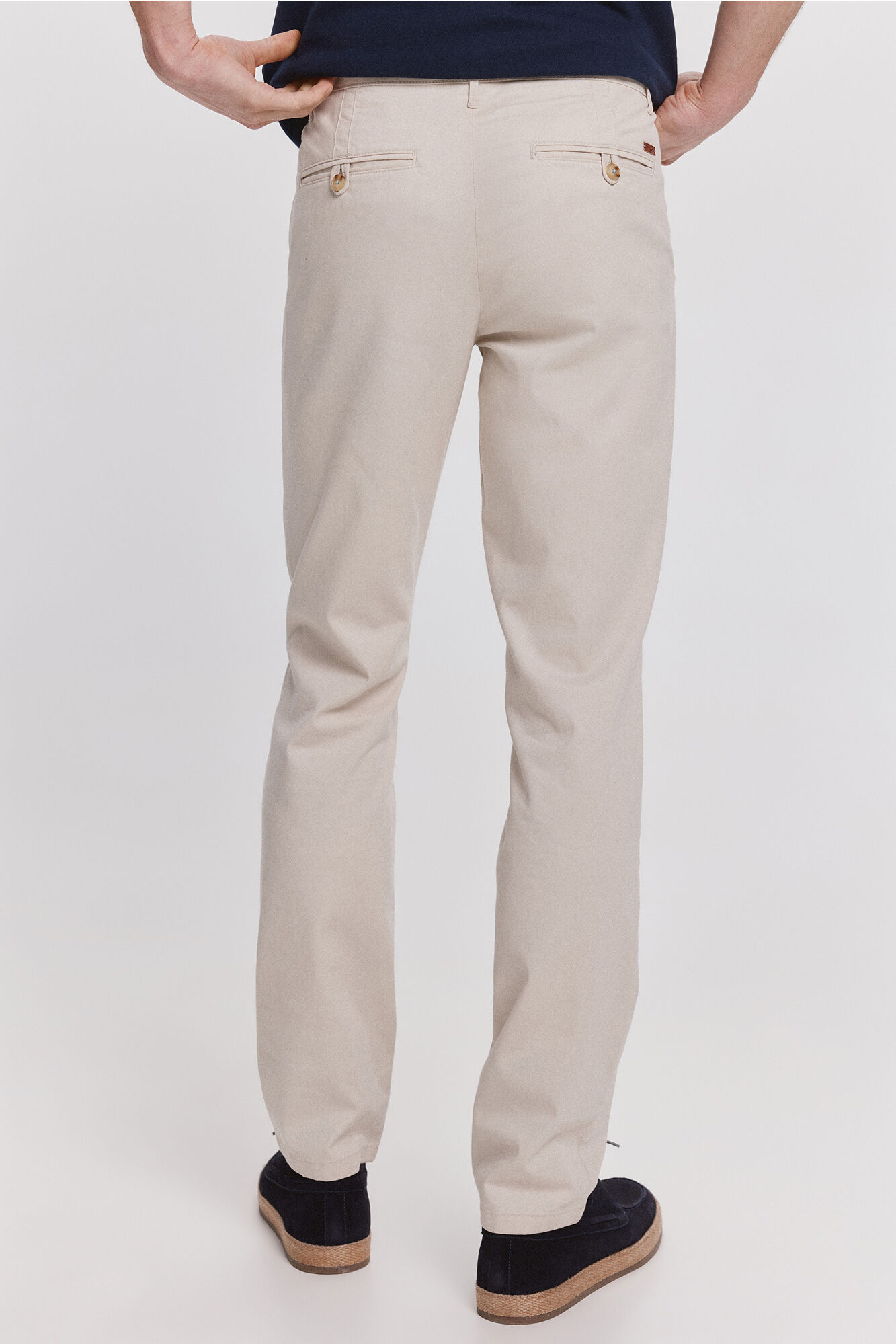 Milano Pantal&oacute;n Chino Liso Beige