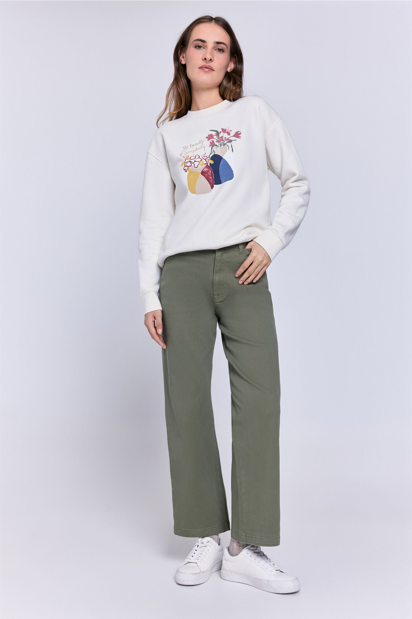 Milano Sudadera estampado Blanco