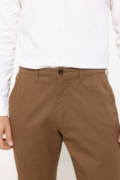 Fifty Outlet Pantalón chino básico Tostado