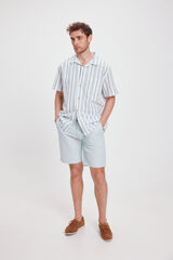 Milano Bermuda B&aacute;sica Lisa Azul Claro