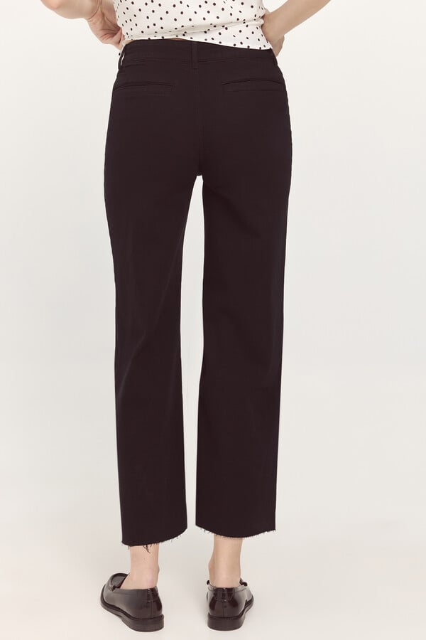 Milano Pantalón crop color Negro