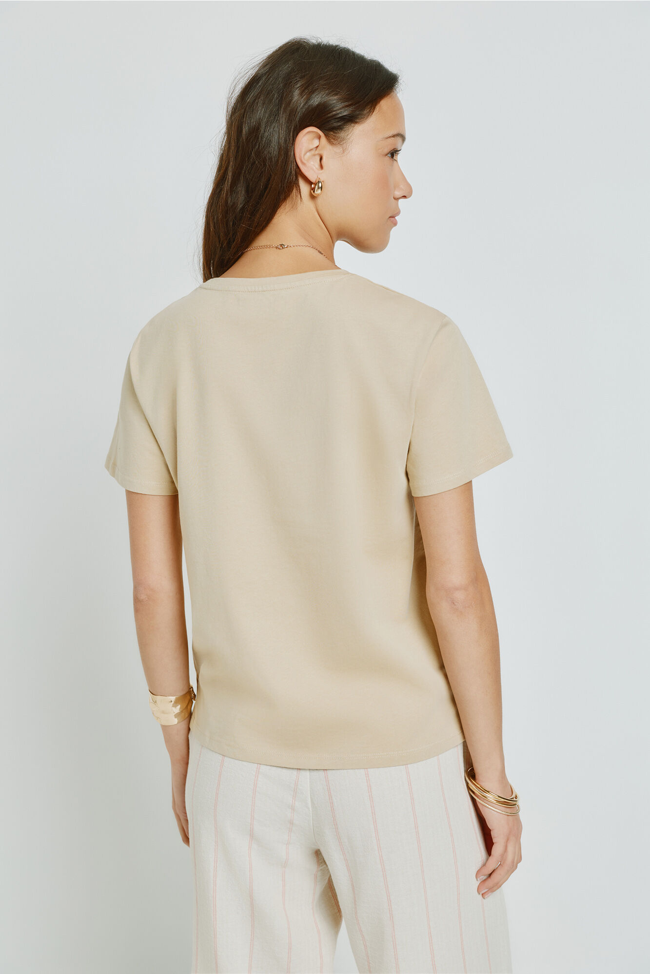 Milano Playera estampada de manga corta Beige