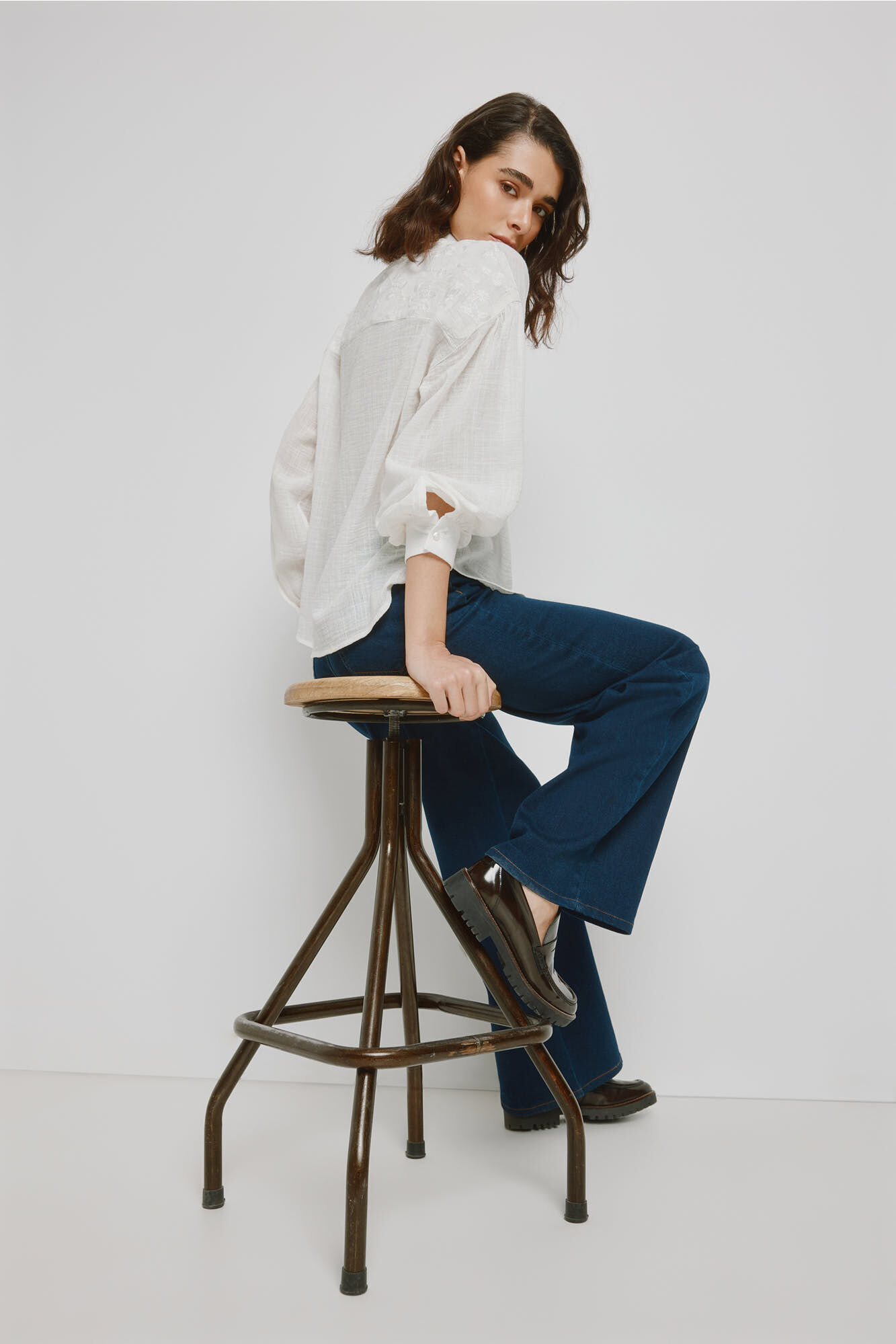 Milano Blusa bordada Marfil