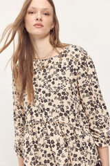 Fifty Outlet Blusa con volante natural