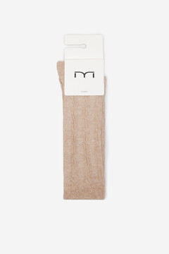 Fifty Outlet Calcetines trenzados Beige