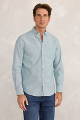 Milano Camisa deportiva Oxford Azul turquesa