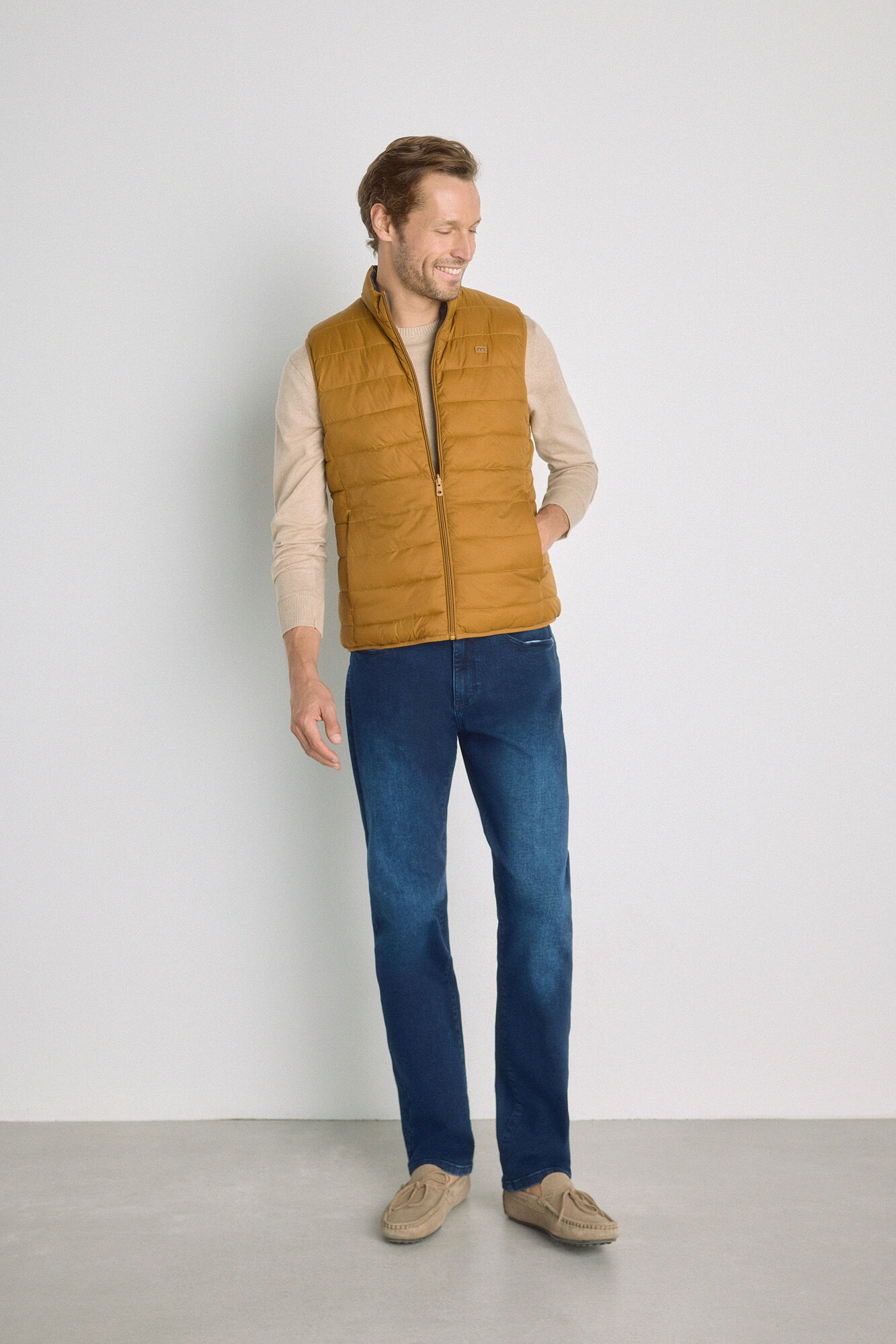 Milano Chaleco acolchado ultralight Marr&oacute;n