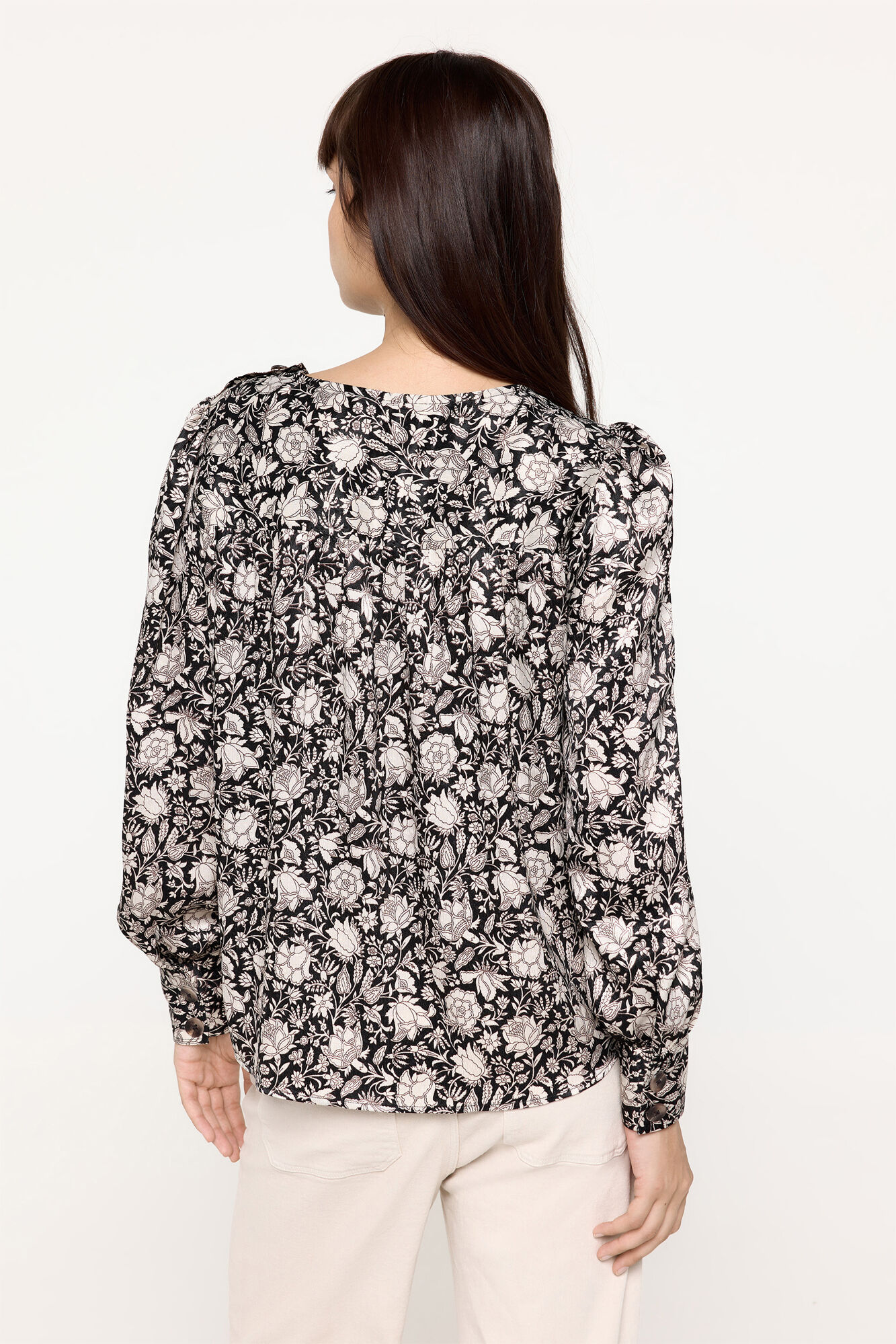 Milano Blusa Satinada Estampado