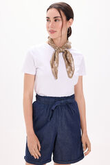 Milano Playera elástica de manga corta de soft touch Blanco