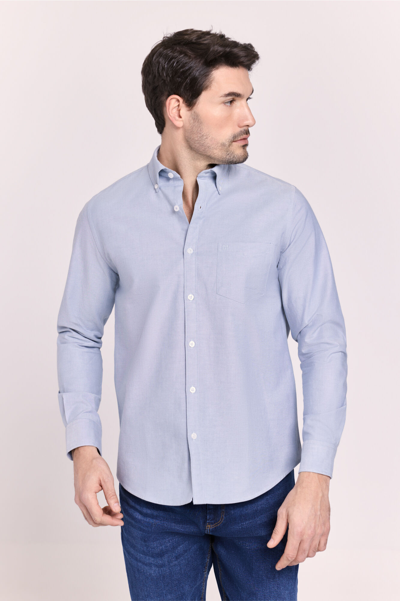 Milano Camisa lisa manga larga