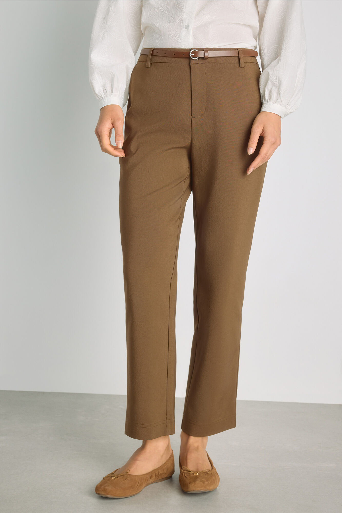 Milano Pantal&oacute;n chino con cintur&oacute;n Gris