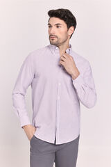 Milano Camisa rayas manga larga Vino