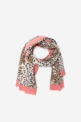 Milano Pañuelo con estampado animal Tostado