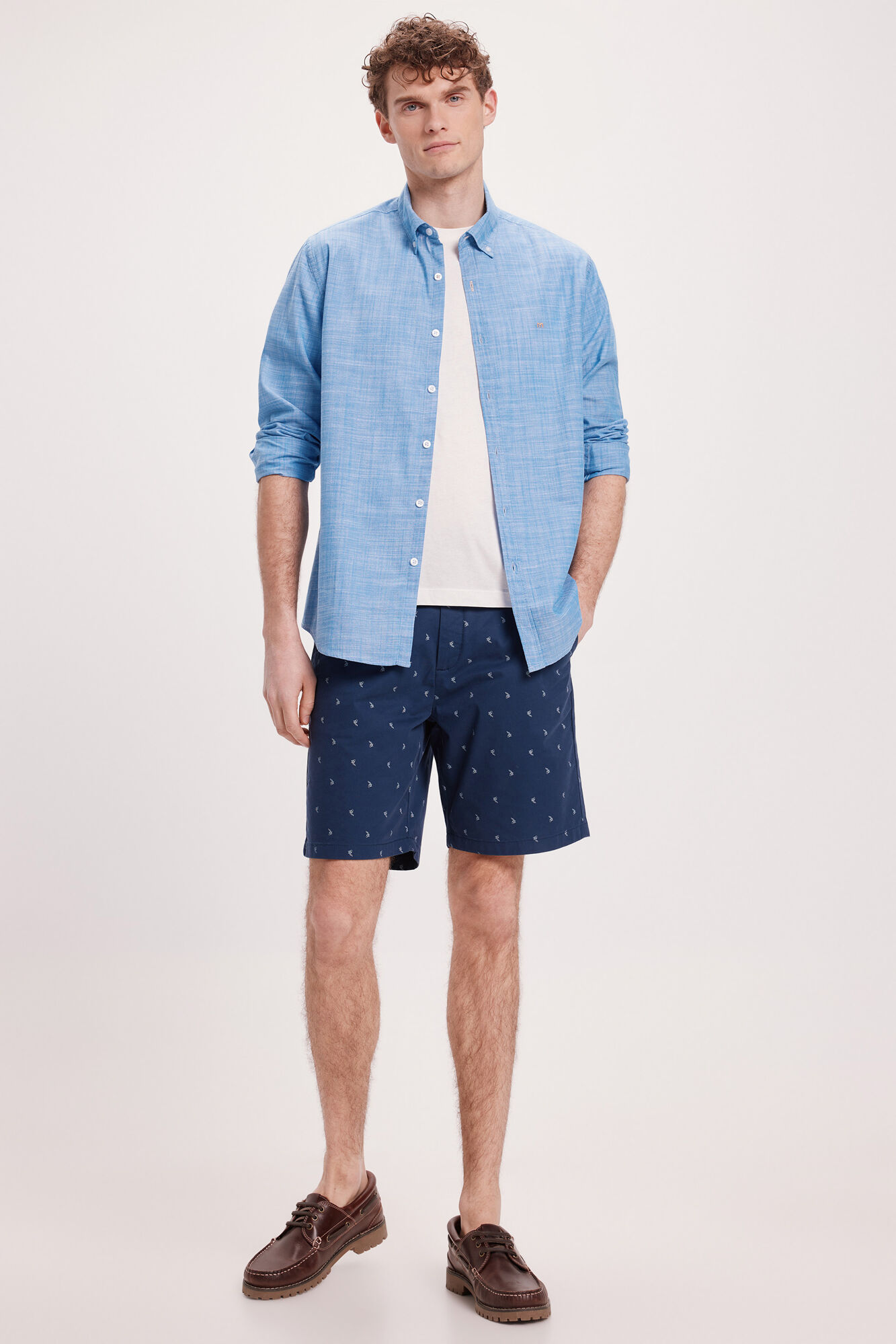 Milano Camisa Slub Lisa