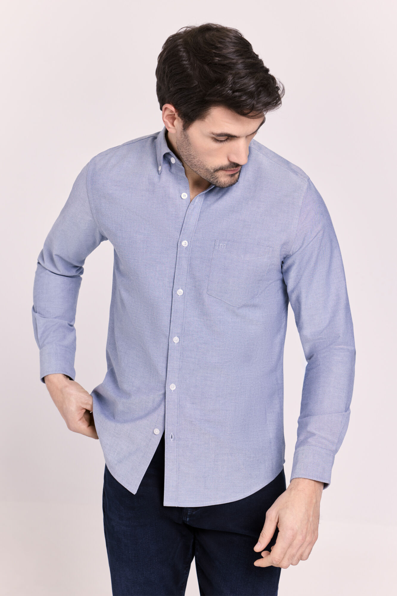 Milano Camisa lisa manga larga