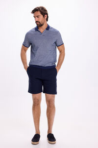 Fifty Outlet Bermudas con aspecto de lino Navy
