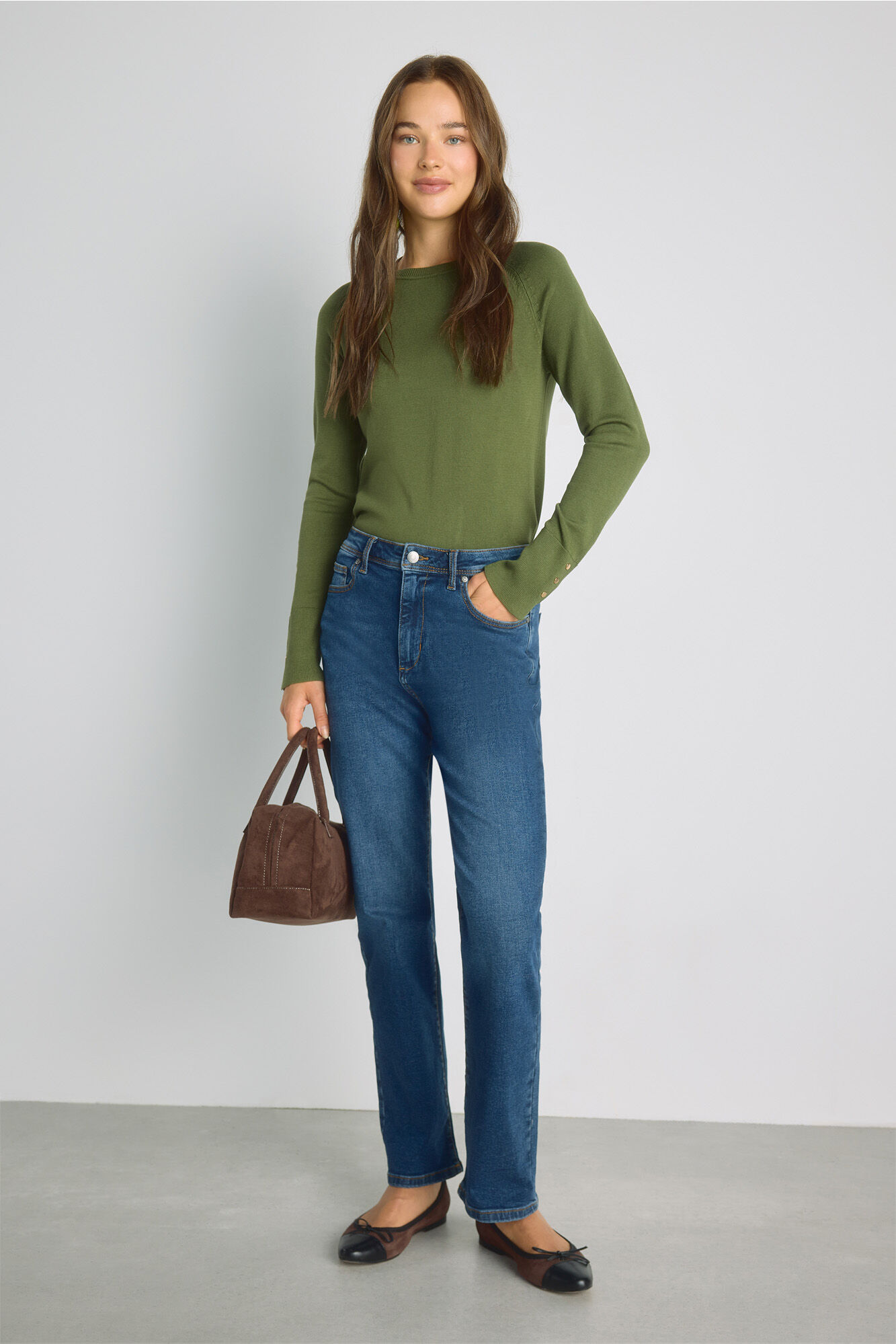 Milano Pantal&oacute;n de denim regular Azul Oscuro