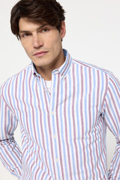 Fifty Outlet Camisa Oxford Rayas Morado/Lila