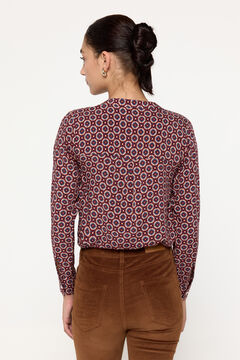 Fifty Outlet Blusa fluida Marrón