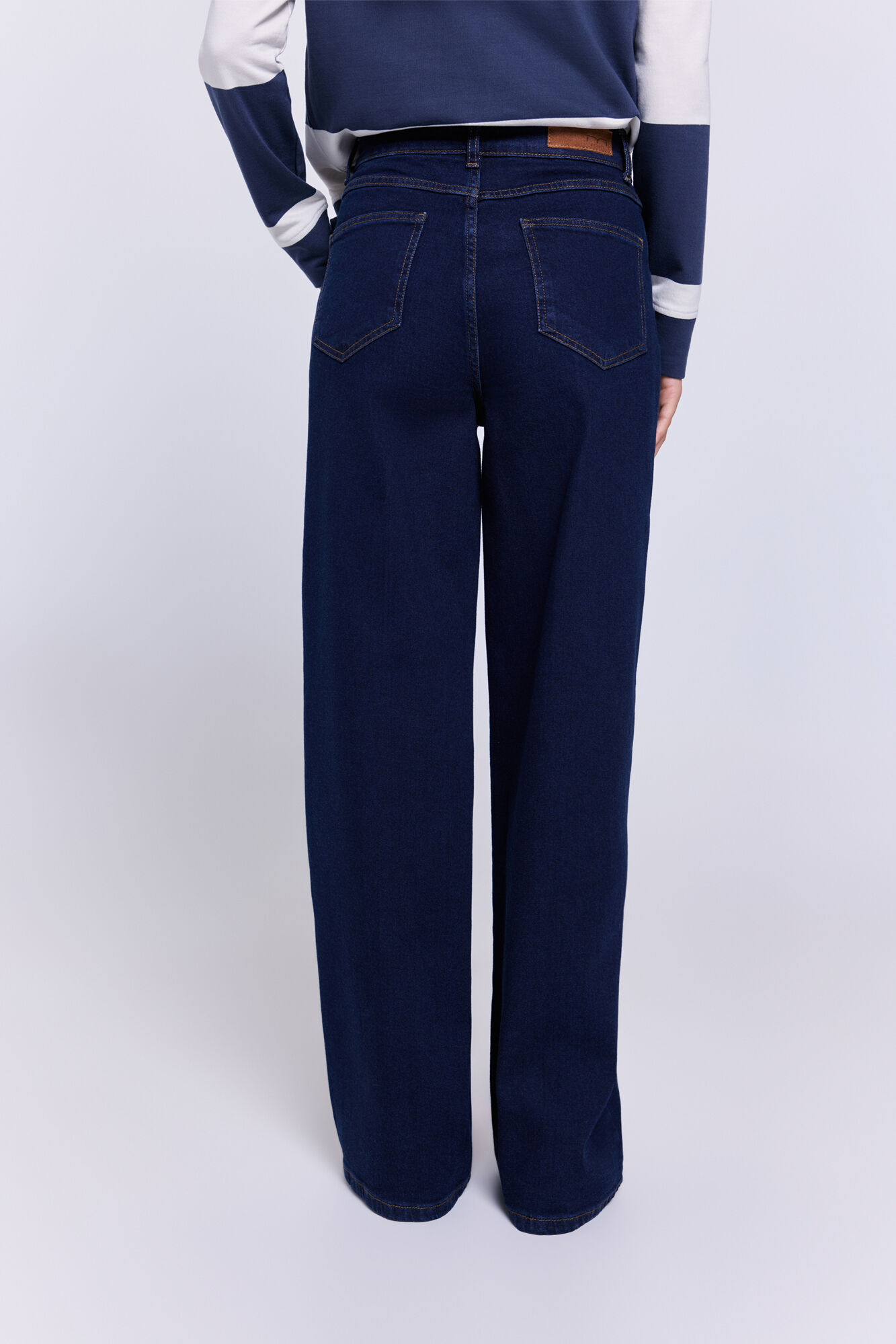 Milano Pantal&oacute;n denim ancho Navy