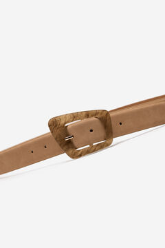 Fifty Outlet Cinturón hebilla nacar Beige