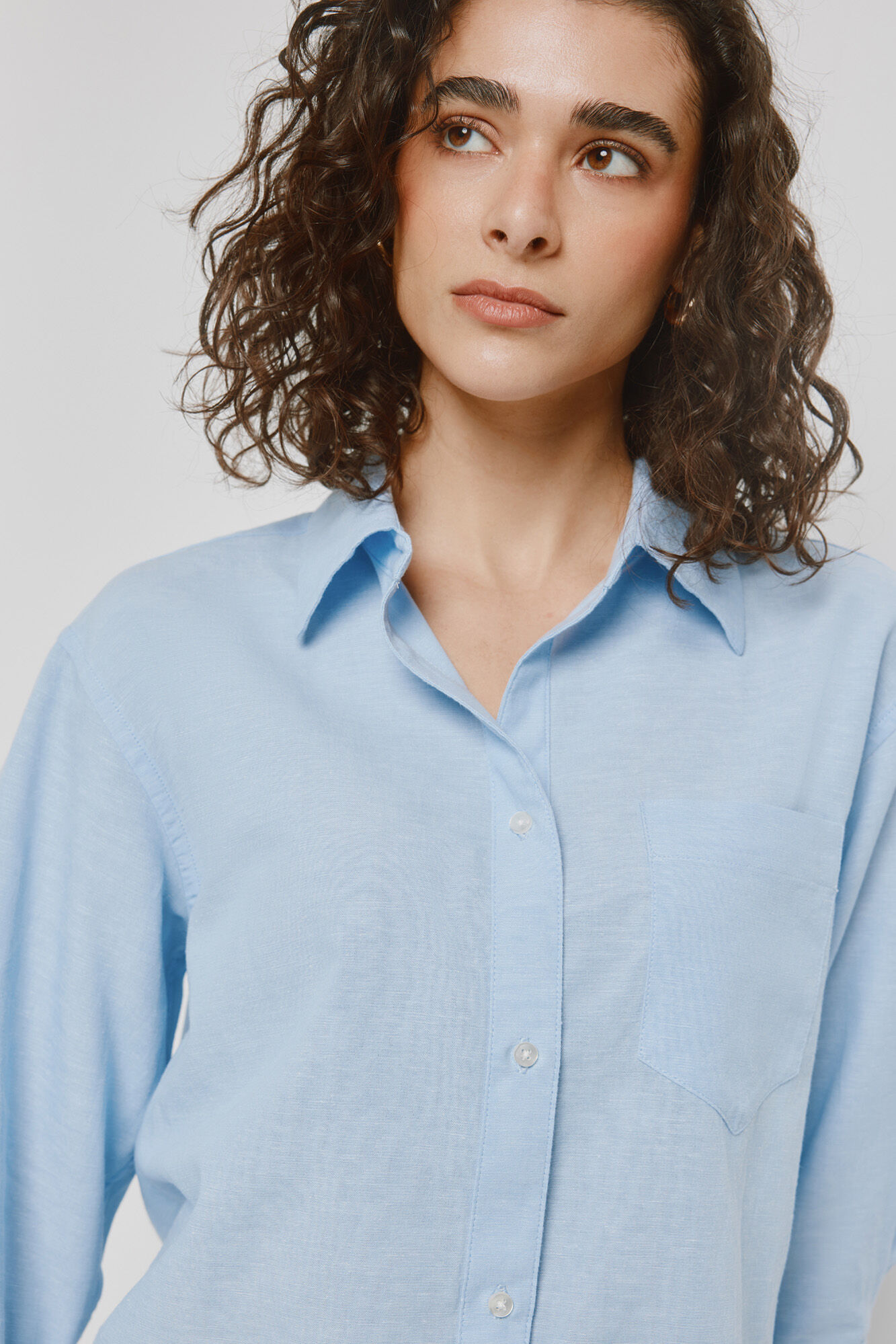 Milano Camisa cuello camisero Azul