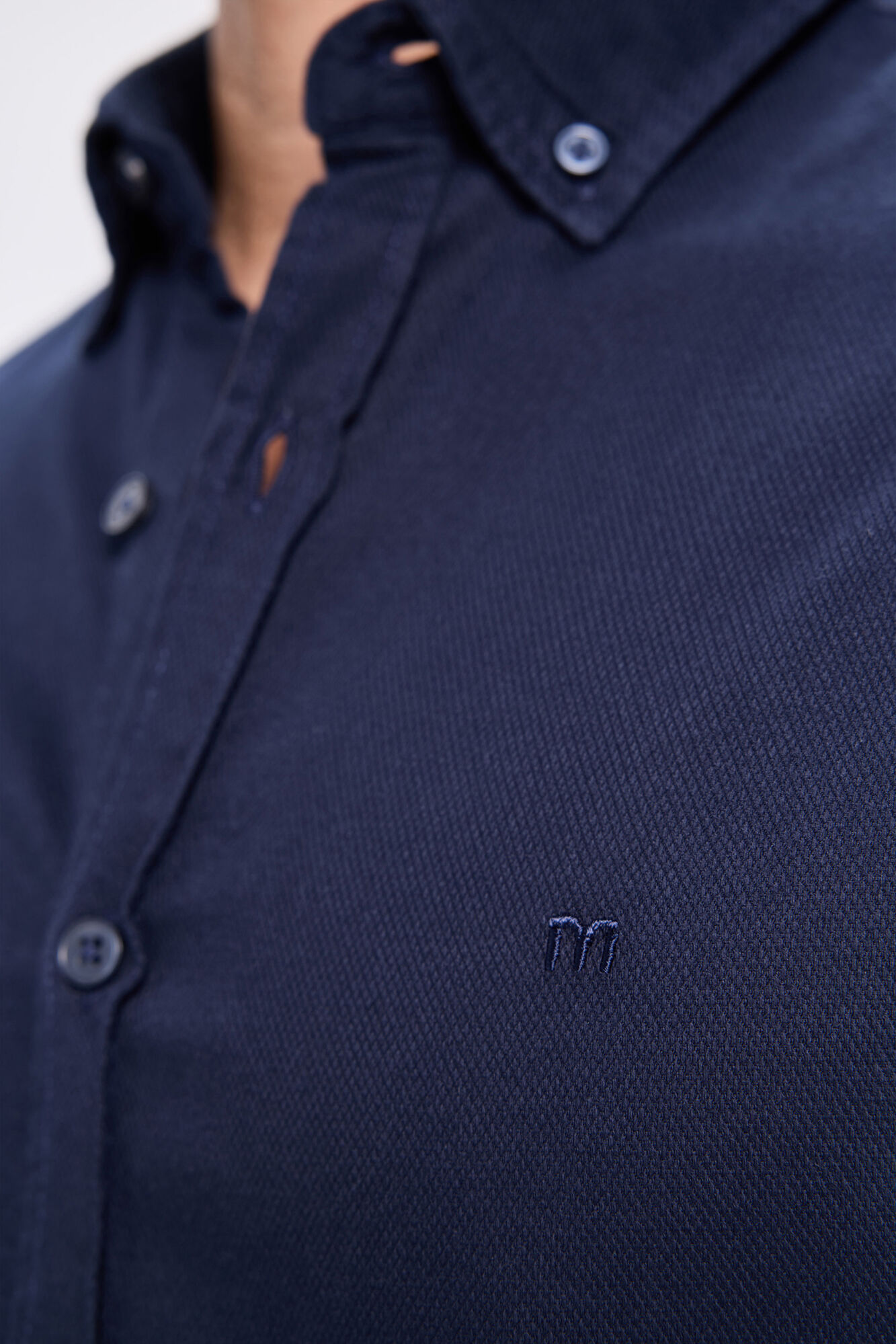 Milano Camisa deportiva estructurada Navy