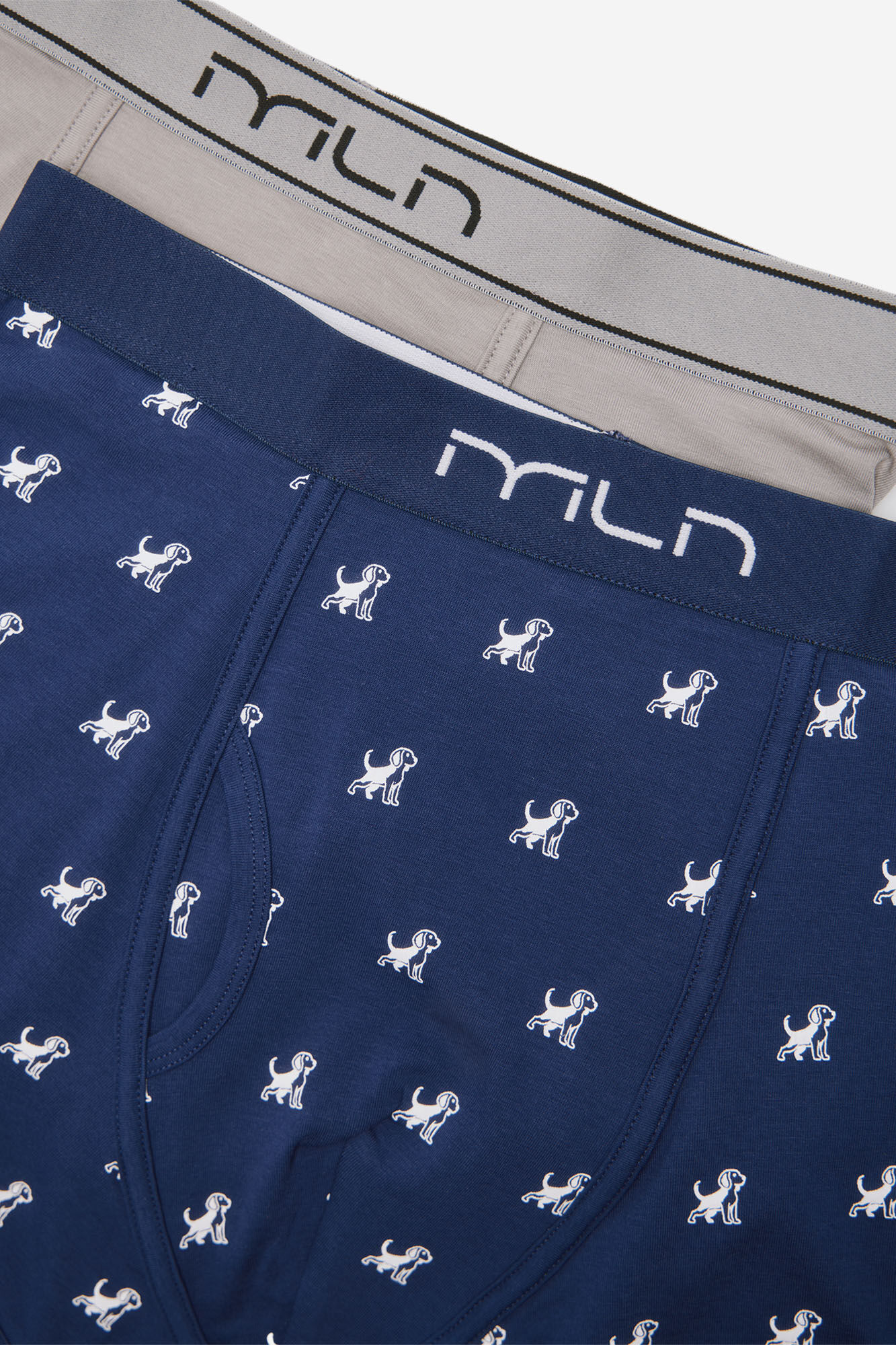 Milano Pack b&oacute;xer liso y estampado de perros