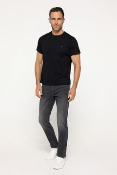 Fifty Outlet Playera básica 100% algodón Negro
