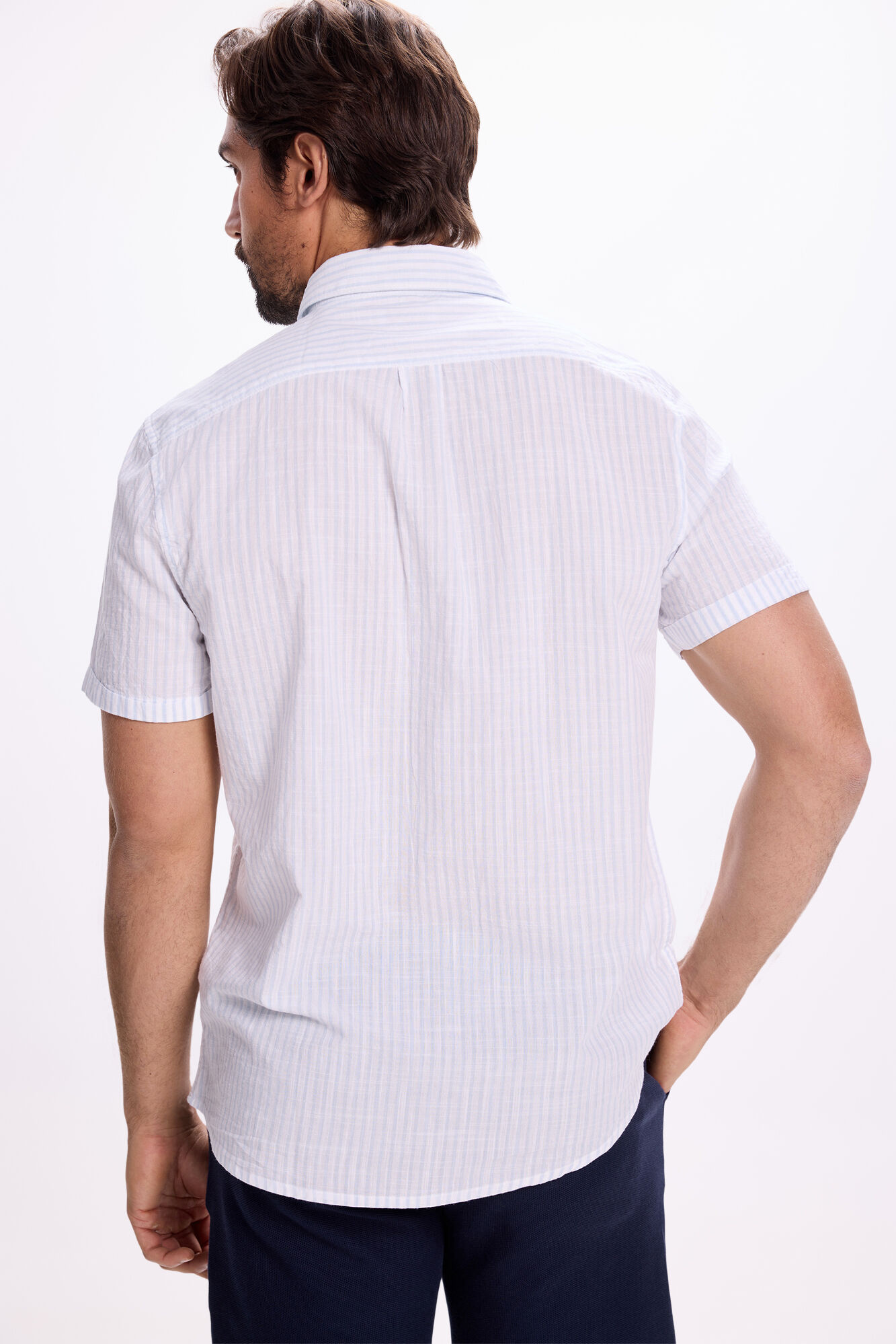 Milano Camisa de rayas rayas Azul