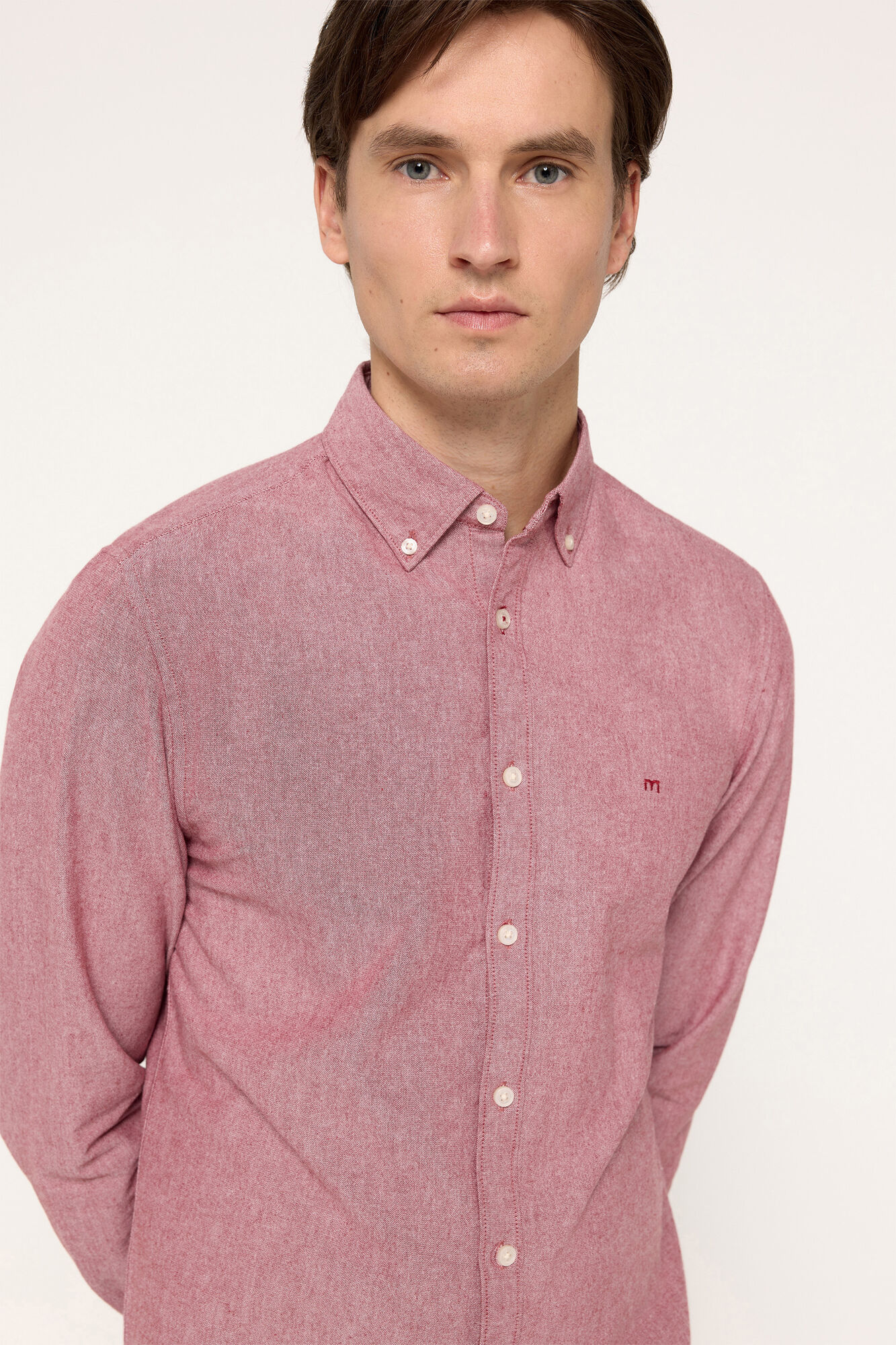 Milano Camisa Oxford Lisa Granate