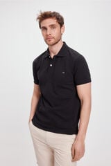 Milano Polo Básico Piqué Negro