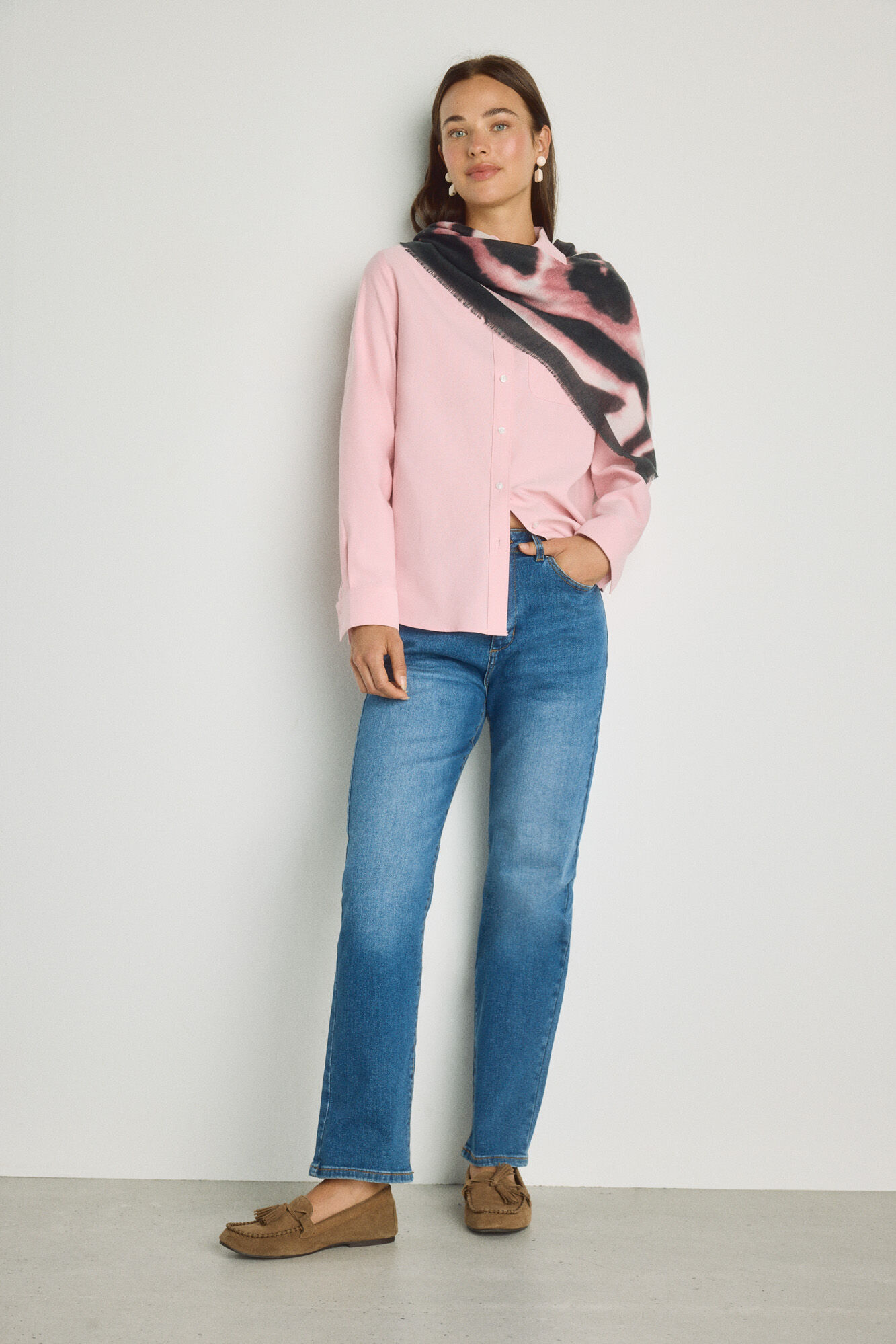 Milano Camisa oxford Rosa