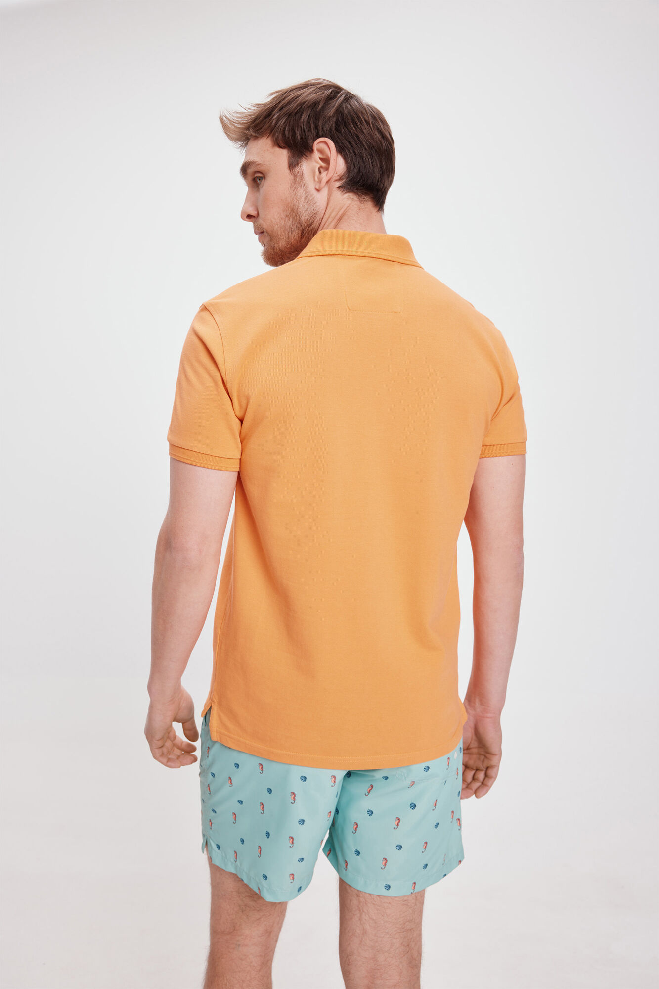 Milano Polo B&aacute;sico Piqu&eacute;&nbsp; Naranja