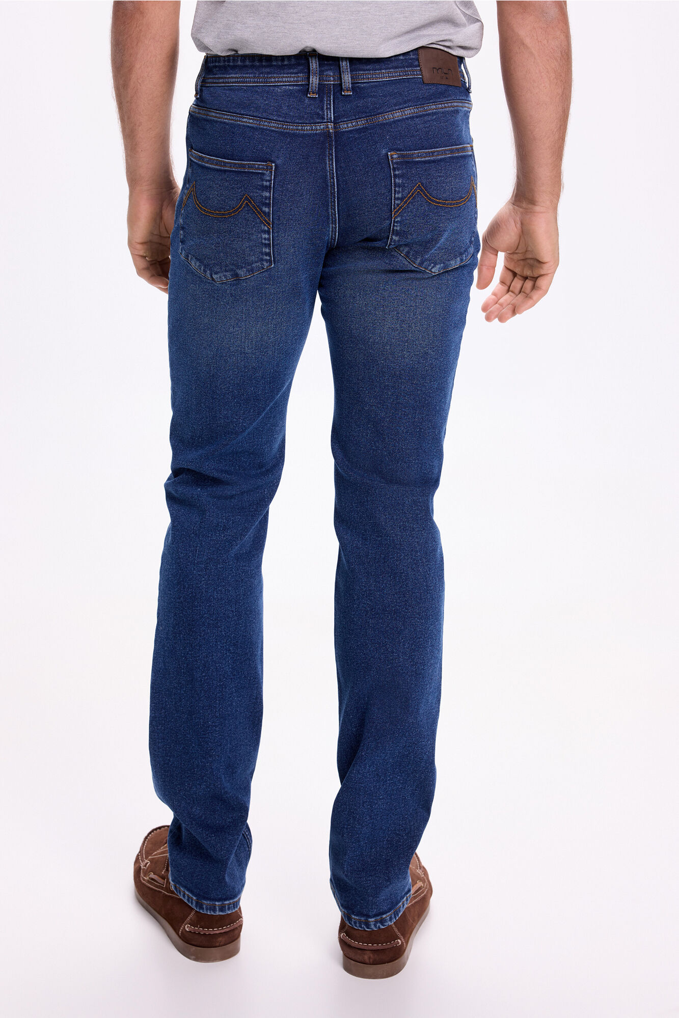 Milano Pantal&oacute;n denim c&oacute;modo Azul