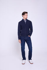 Milano Cárdigan con cierre de cremallera Navy