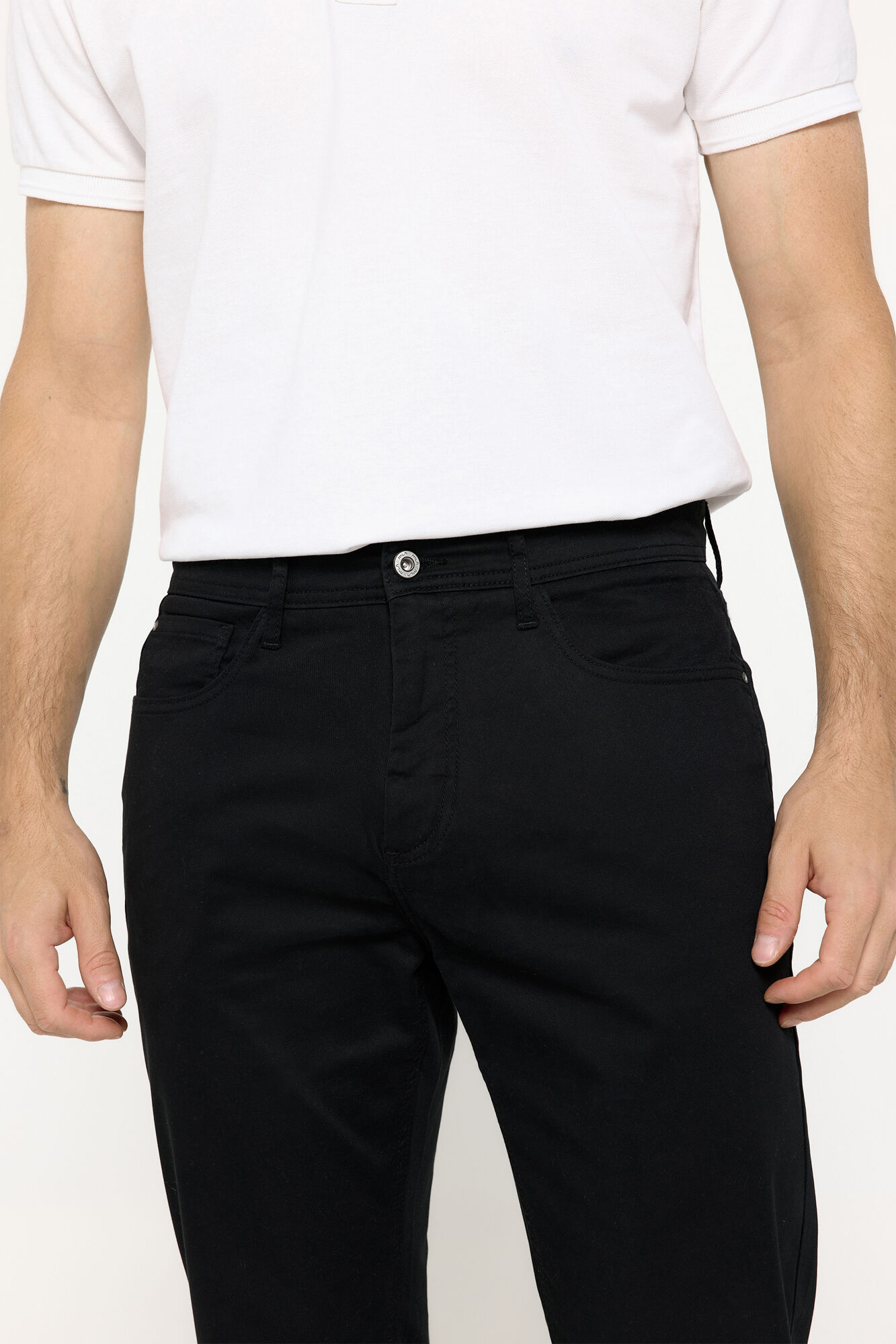 Milano Pantal&oacute;n 5 bolsillos slim  Negro