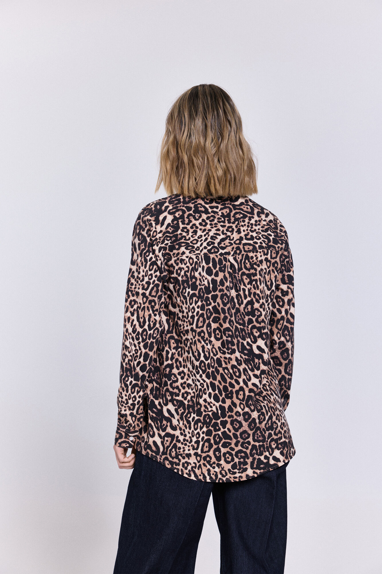 Milano Blusa fluida Marr&oacute;n