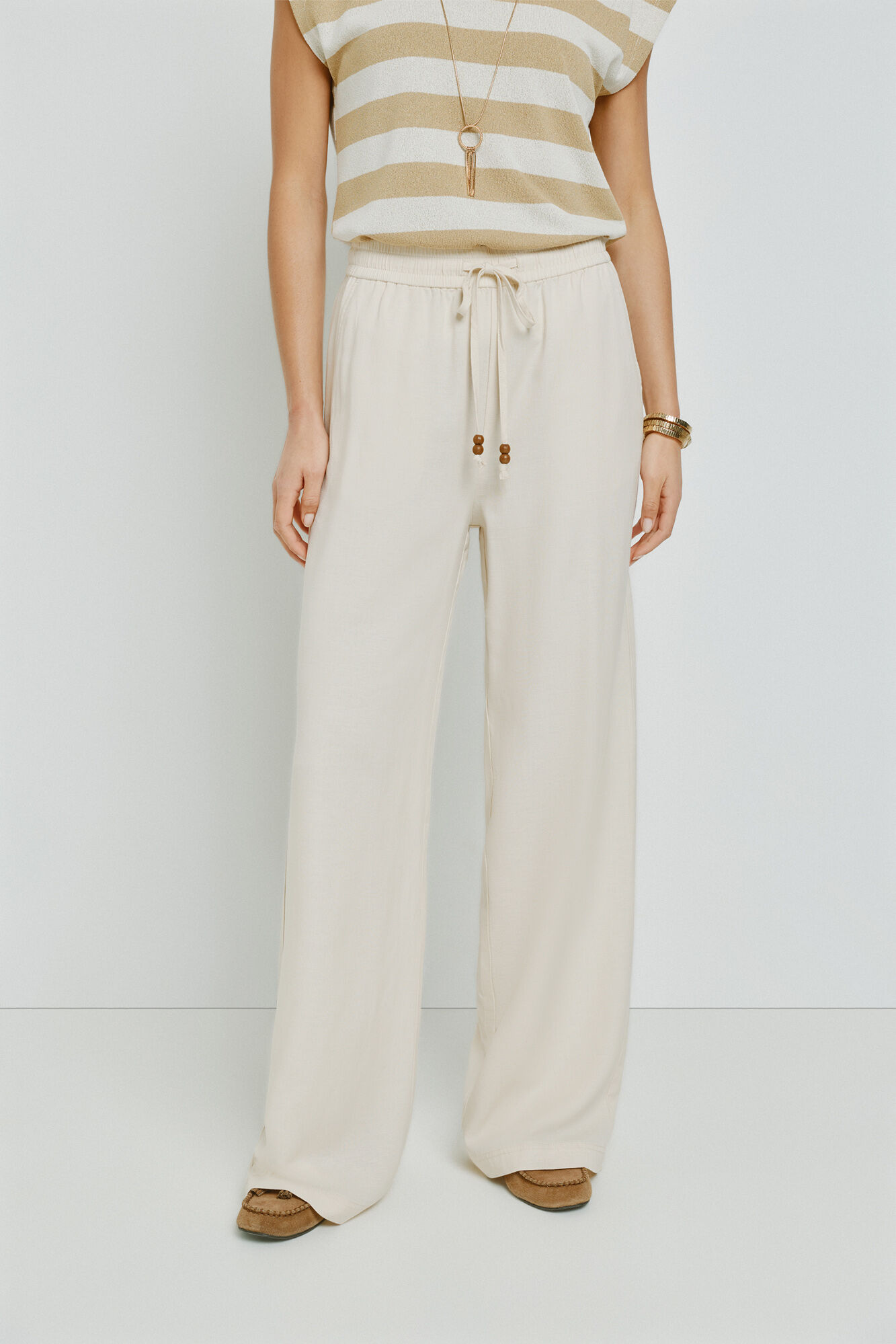 Milano Pantal&oacute;n holgado Beige