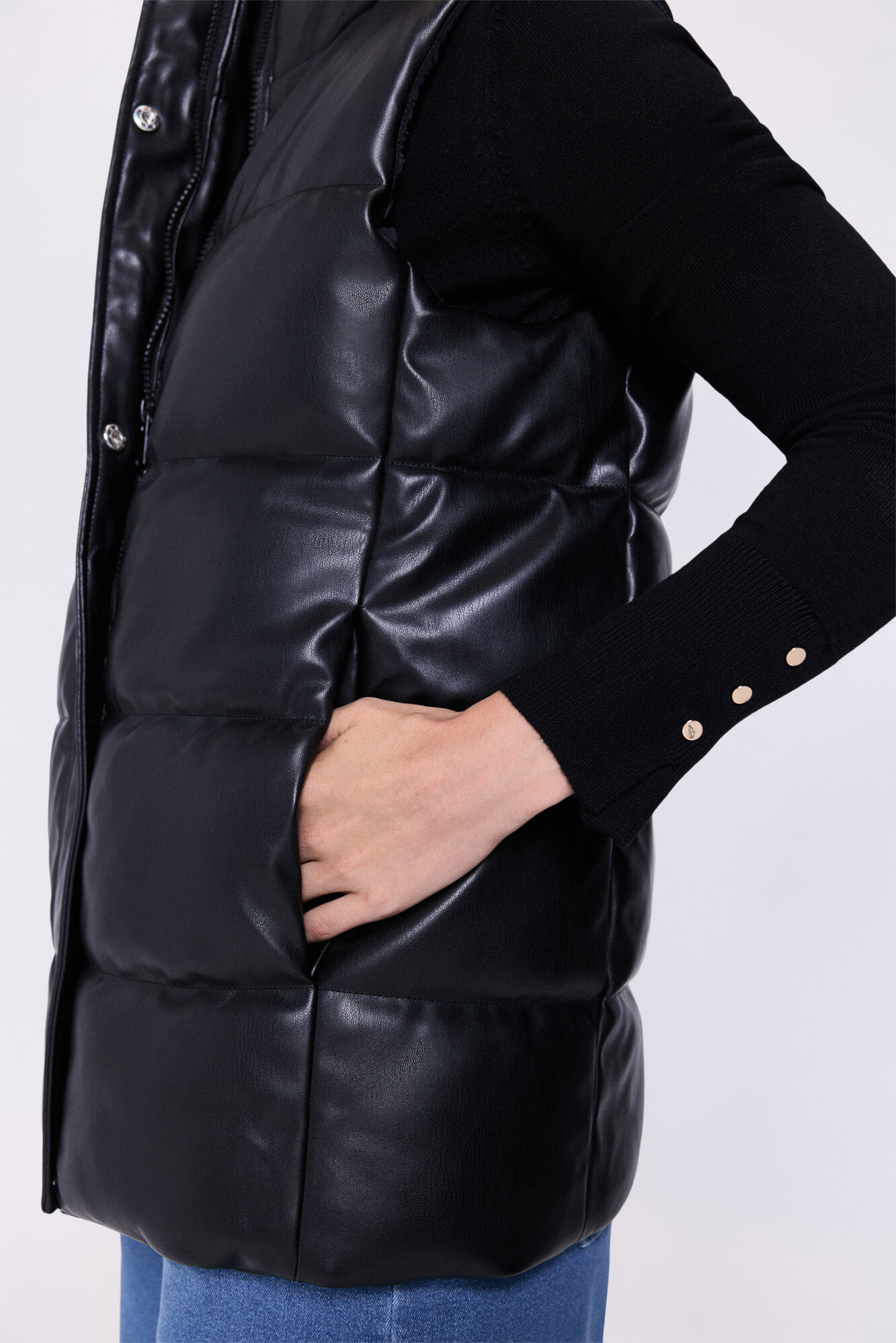 Milano Chaleco acolchado de piel