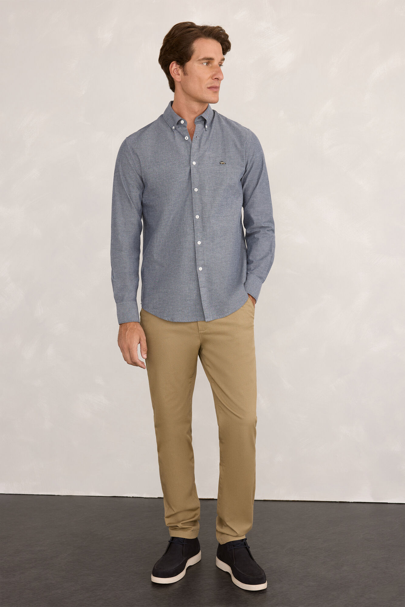 Milano Camisa deportiva con estampado Oxford