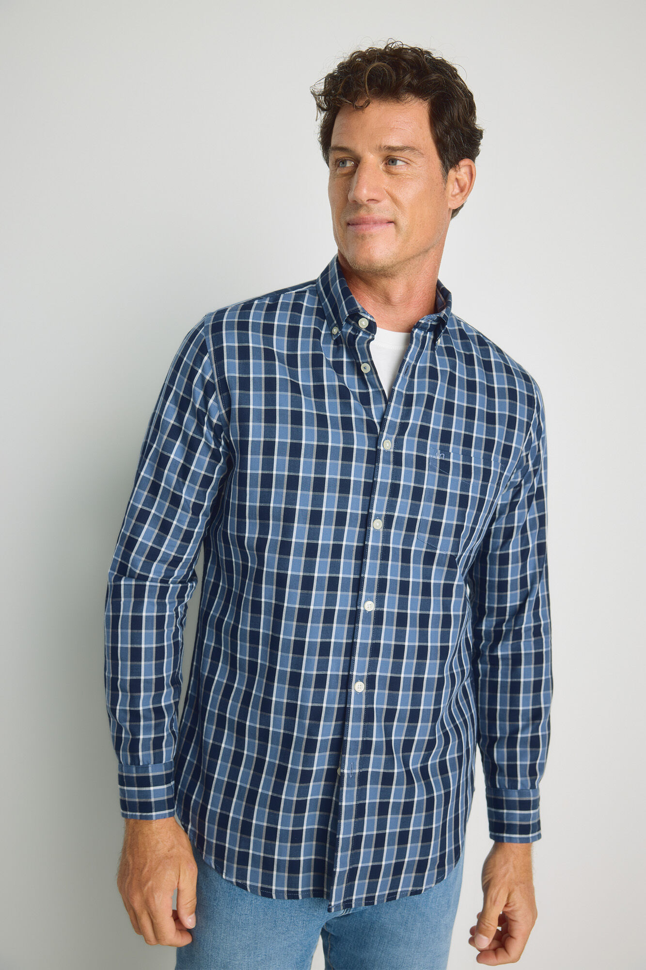 Milano Camisa de cuadros manga larga