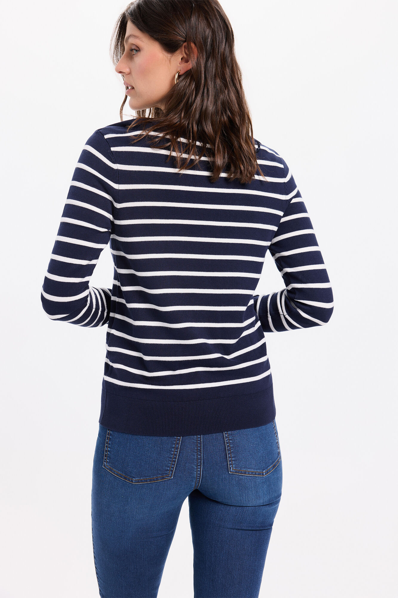 Milano Tejido con rayas bicolor Azul